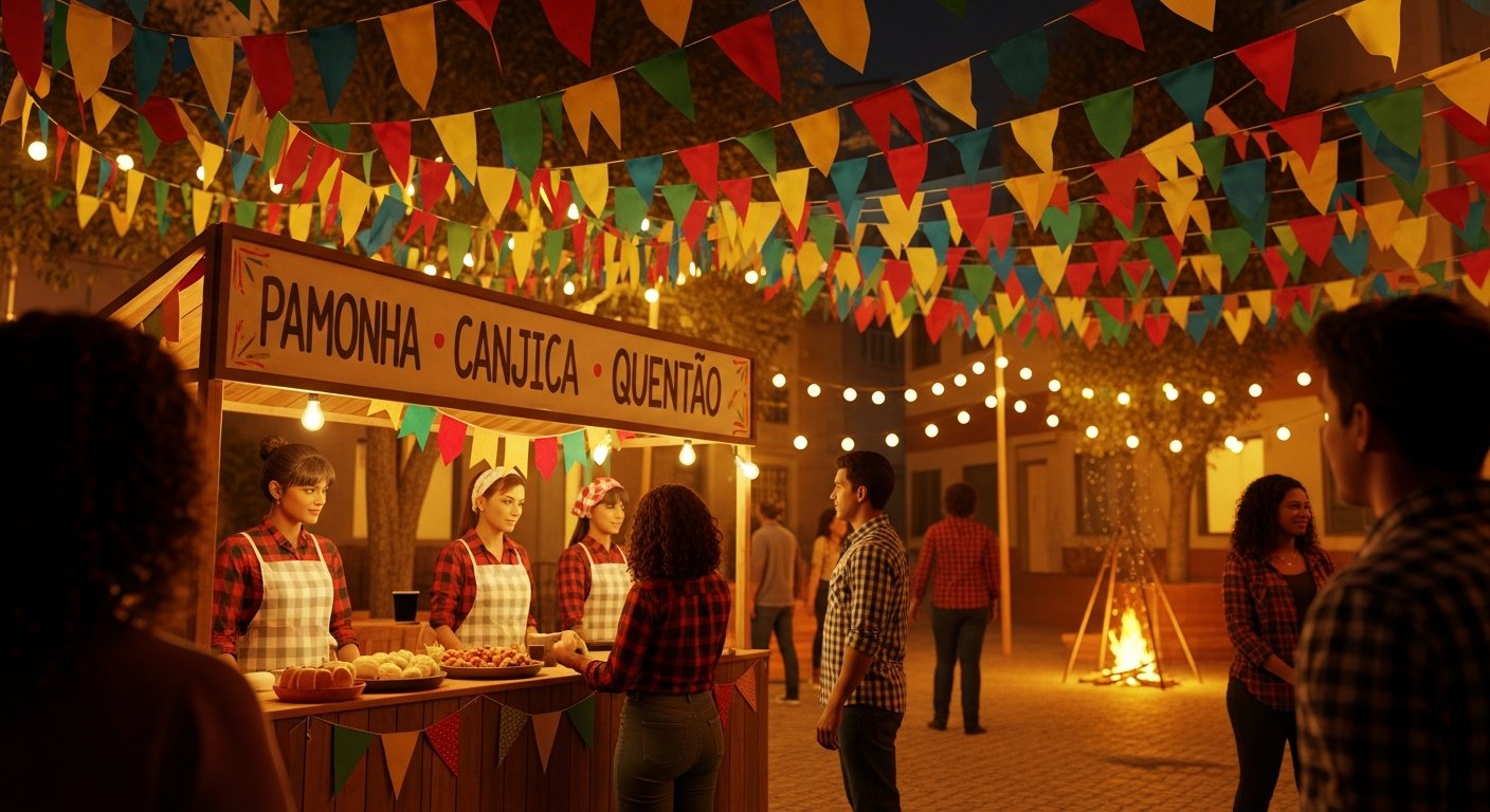 Barracas na Festa de São João
